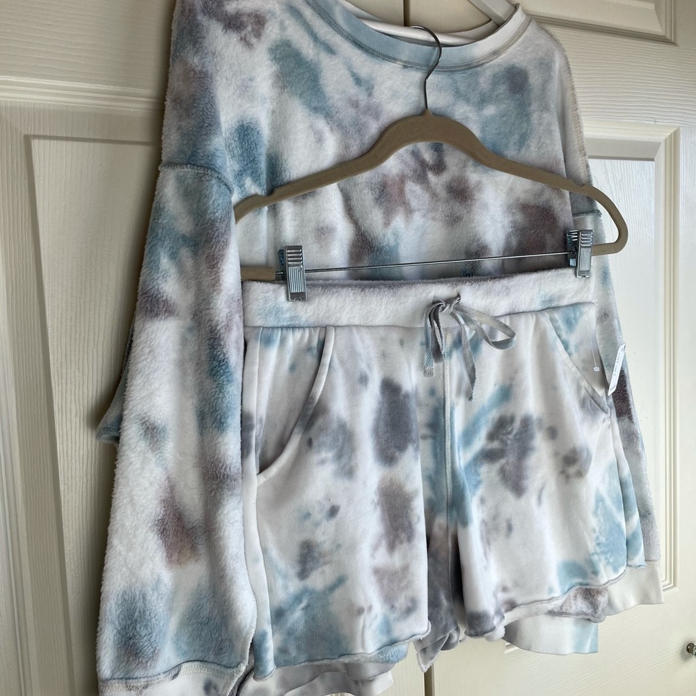 Free People Kelly Washed Set Tie Dye Lounge - Picture 6 of 12